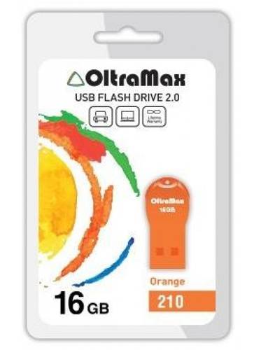 Флешка OLTRAMAX OM-16GB-210 оранжевый (om-16gb-210-orange)