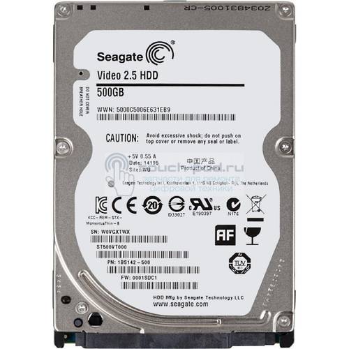 Жесткий диск Seagate 500 GB Video 2.5 HDD