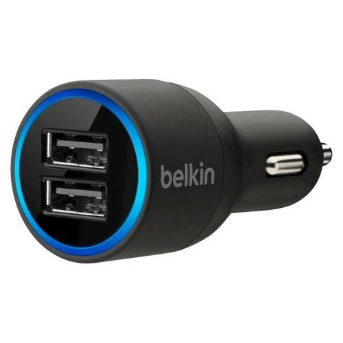 Автомобильное зарядное ус-во на 2 выхода USB 2.1А belkin