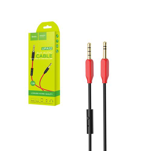 Кабель 3.5mm to 3.5mm “UPA12” audio AUX TPE braid with microphone