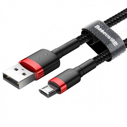 Кабель USB - micro USB 0.5м Baseus Cafule Cable - Черный/Серый (CAMKLF-AG1)