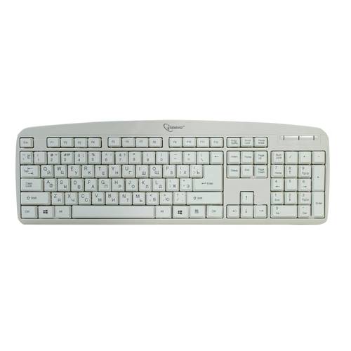 Клавиатура Gembird "KB-8350U-BL", 104кн., бежевый (USB)